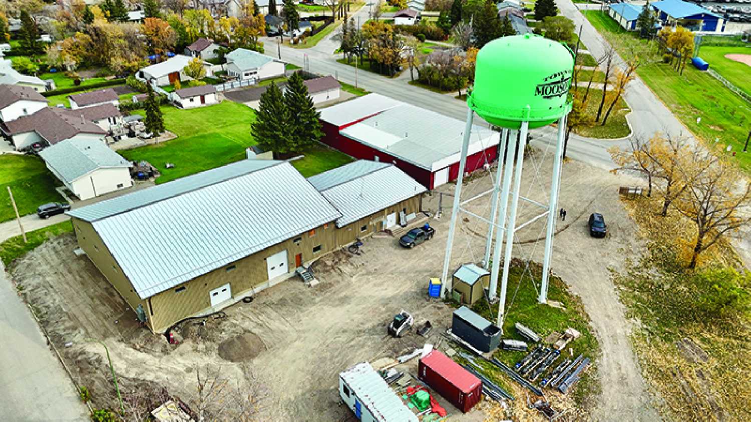 Moosomin’s new water treatment plant under construction this fall. The plant should come online some time in May.